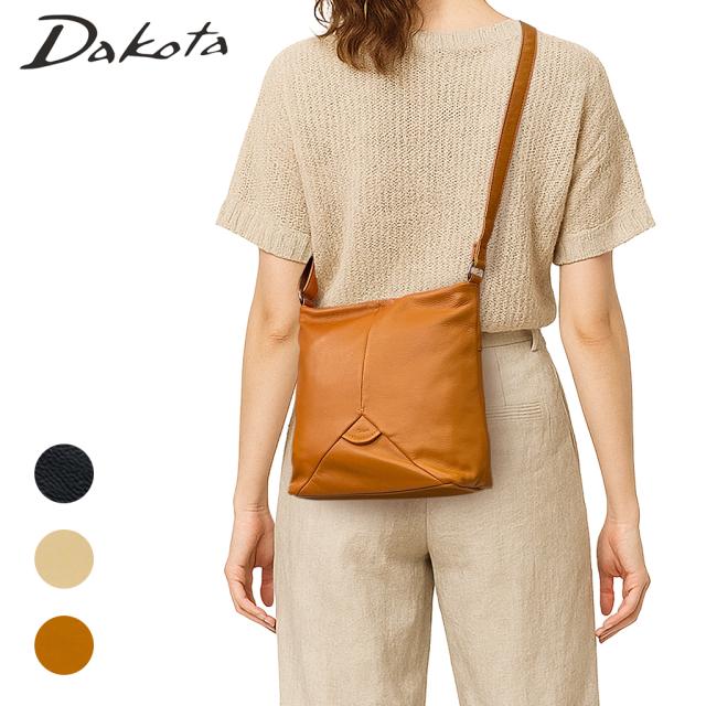 Dakota ダコタ ショルダーバッグ Dakota ボンドゥー 肩先 御徒面子 曲がったがけ A5大きさ 軽さ パウダーコンパクト 牛皮 日本製 レディース 1034911