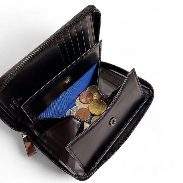 ランバンオンブルー ディアブロ 二つ折り財布 メンズ レディース レザー 本革 519604 LANVIN en Bleu Diablo ウォレット ブランド カジュアル 大人 ギフト プレゼント_4