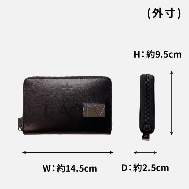 ランバンオンブルー ディアブロ 二つ折り財布 メンズ レディース レザー 本革 519604 LANVIN en Bleu Diablo ウォレット ブランド カジュアル 大人 ギフト プレゼント_7