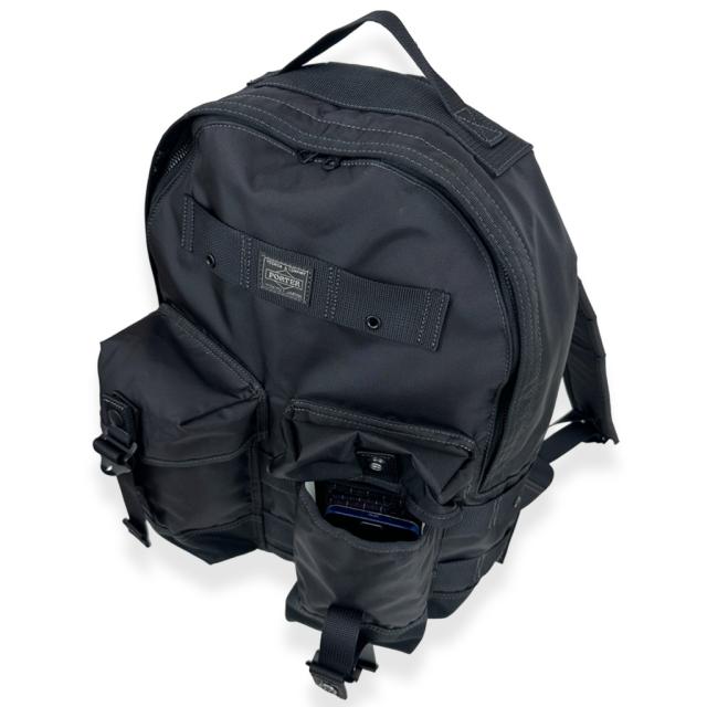 ポーター オール リュックサック 502-05958 10 ブラック PORTER 吉田カバン DAYPACK with POUCHES デイパック ALL 日本製 A4サイズ 14L 小さめ ブランド_4