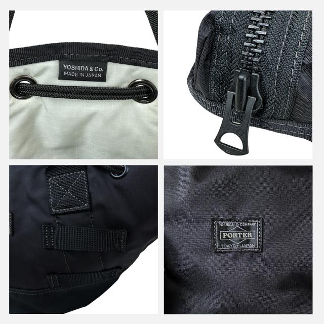 ポーター オール トートバッグ 502-05960 10 ブラック PORTER 吉田カバン SCARF TOTE with POUCHES ショルダーバッグ ALL 日本製 A5サイズ 小さめ ブランド_10