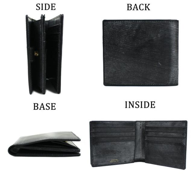 ポーター ビル ブライドル ウォレット 185-02254 10 ブラック PORTER