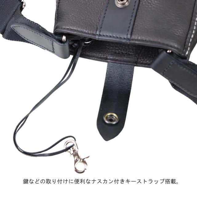 ポーター シスコ ショルダーバッグ(S) 120-03308 10 ブラック PORTER 吉田カバン ショルダーバッグ CISCO レザー 日本製 縦型 小さめ 斜めがけ ブランド_5