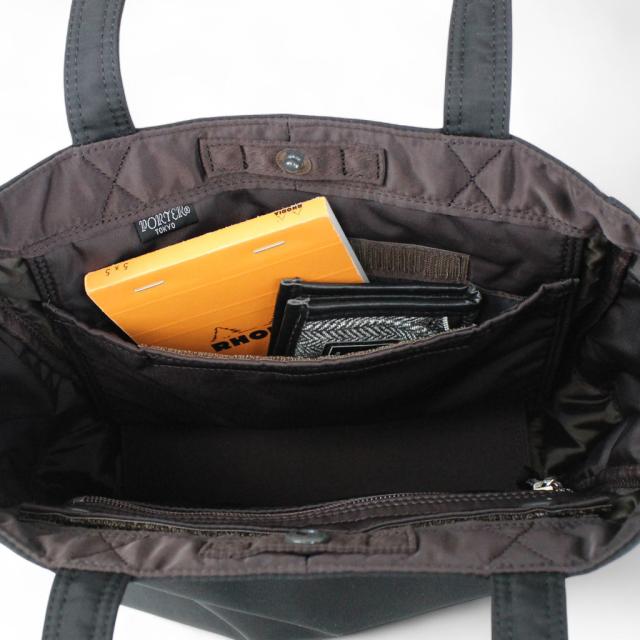 ポーター クリーム トートバッグ 549-06548 10 ブラック PORTER 吉田カバン CREAM ナイロン 日本製 B5サイズ カジュアル ブランド シンプル_3