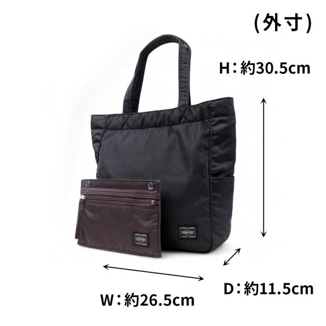 ポーター クリーム トートバッグ 549-06548 10 ブラック PORTER 吉田カバン CREAM ナイロン 日本製 B5サイズ カジュアル ブランド シンプル_6