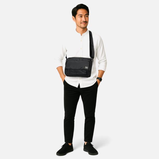 ポーター フラッシュ ショルダーバッグ 689-05949 10 ブラック PORTER 