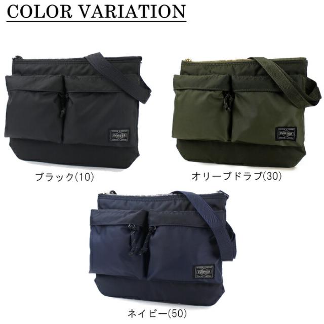 ポーター フォース ショルダーバッグ 855-05458 10 ブラック PORTER 吉田カバン サコッシュ FORCE ギフト プレゼント 日本製 小さめ 斜めがけ ブランド カジュアル_1