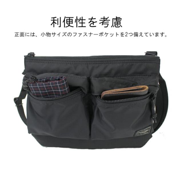 ポーター フォース ショルダーバッグ 855-05458 10 ブラック PORTER 吉田カバン サコッシュ FORCE ギフト プレゼント 日本製 小さめ 斜めがけ ブランド カジュアル_6