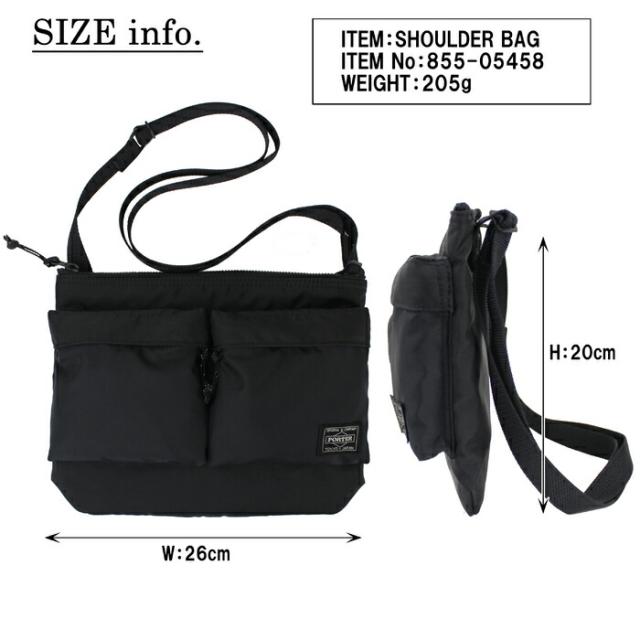 ポーター フォース ショルダーバッグ 855-05458 10 ブラック PORTER 吉田カバン サコッシュ FORCE ギフト プレゼント 日本製 小さめ 斜めがけ ブランド カジュアル_9