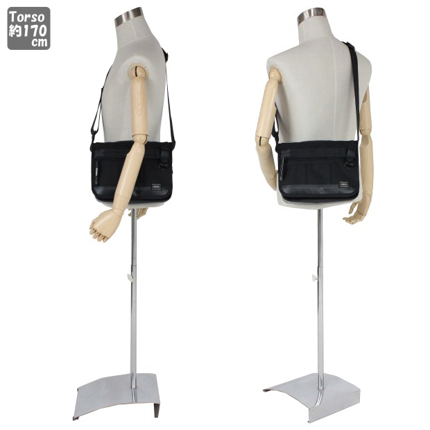 ポーター ヒート ショルダーバッグ 703-06974 ブラック 10 吉田カバン PORTER HEAT SHOULDER BAG 斜めがけ メンズ レディース ビジネス カジュアル トラベル アウトドア ミリタリー 耐久 耐水 日本製_4