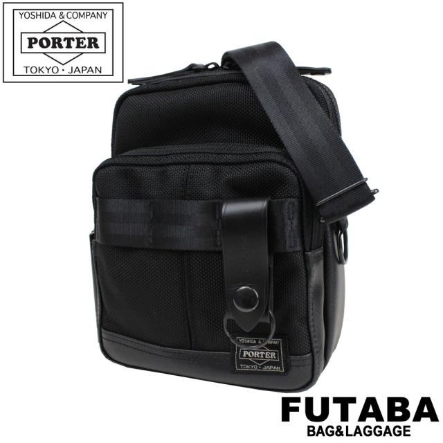 ポーター ヒート ショルダーバッグ 703-06977 ブラック 10 吉田カバン PORTER HEAT SHOULDER BAG 斜めがけ 小さめ メンズ レディース ビジネス カジュアル トラベル アウトドア ミリタリー 耐久 耐水 日本製