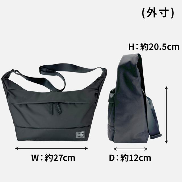 ポーター ムース ショルダーバッグ(L) 751-29874 10 ブラック