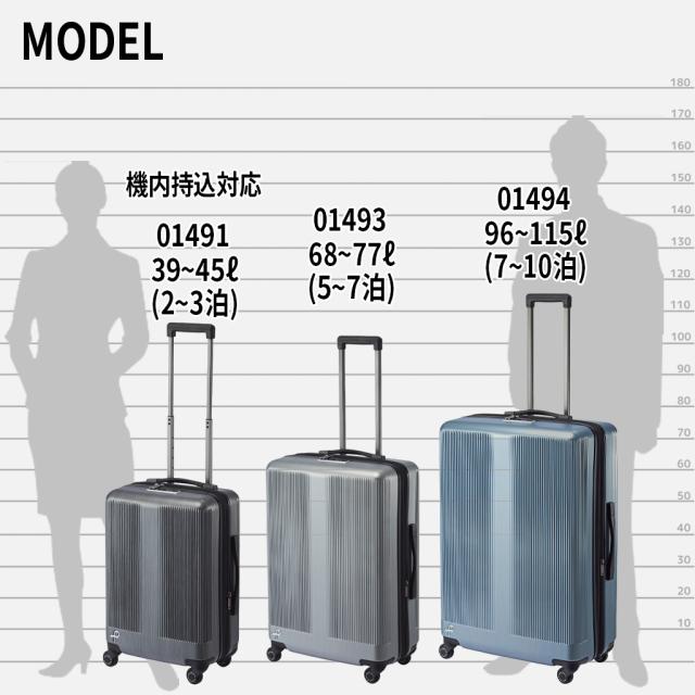 エース プロテカ トラクション2 スーツケース メンズ レディース 01493 PROTeCA Traction2 ace. エキスパンド 68L 77L 秋 TSロック 旅行_12