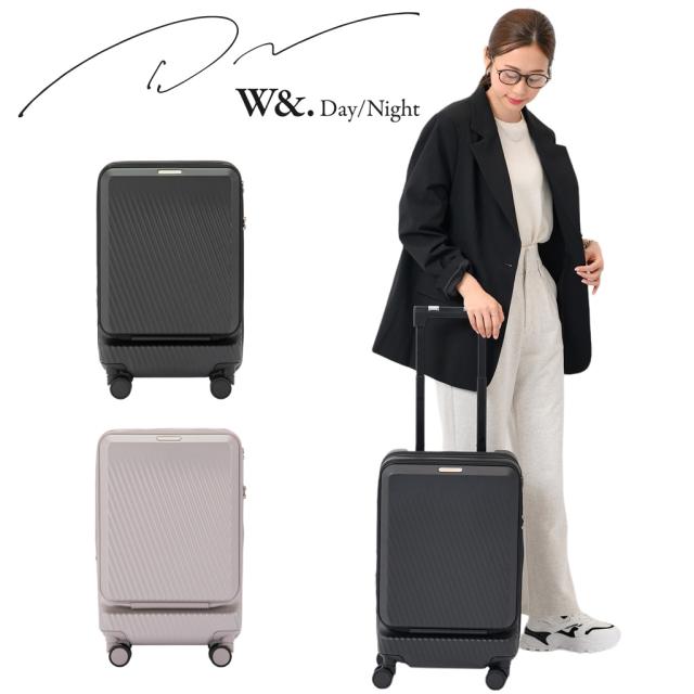 ダブルアンドデイナイト ピーロ スーツケース 05421 W&.Day/Night Piilo Suitcase 機内持ち込みサイズ エキスパンド機能 32L 40L スマホスタンド 女性 レディース おしゃれ 大人 ビジネス ブランド