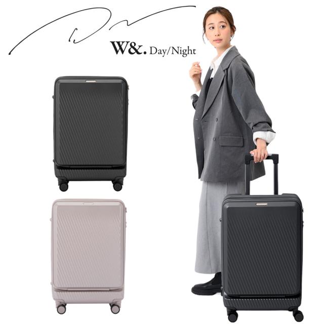 ダブルアンドデイナイト ピーロ スーツケース 05422 W&.Day/Night Piilo Suitcase 52L 63Lスマホスタンド 女性 レディース おしゃれ 大人 ビジネス ブランド