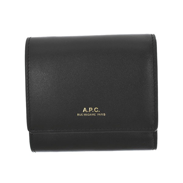 APC A_P_C F63324 PXBMW LZZ 三つ折り小銭付き財布 BK【25％OFF SALE】