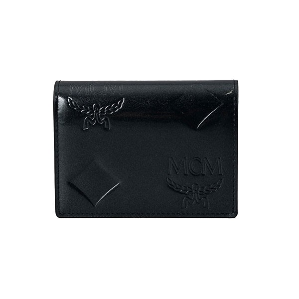 MCM MCM MYSDATA02 AREN 2つ折小銭付き財布 BLACK