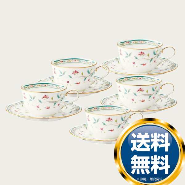 100％安い ノリタケ 花更紗 カップ＆ソーサー（5客） Noritake カップ