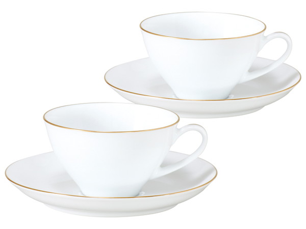 OKURA オークラ 大倉陶園 ゴールドライン カップ&ソーサー ペア