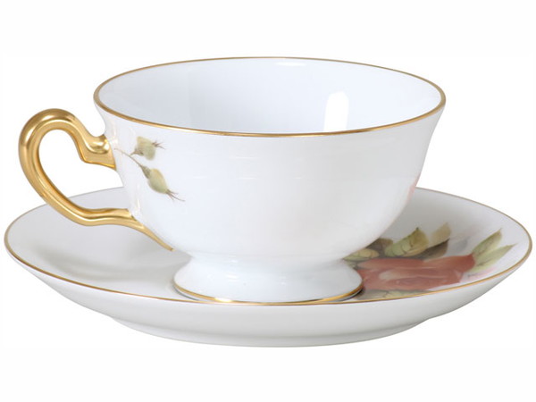 大倉陶園 手描き クラシックローズ ティーカップ＆ソーサー 6客 計12点