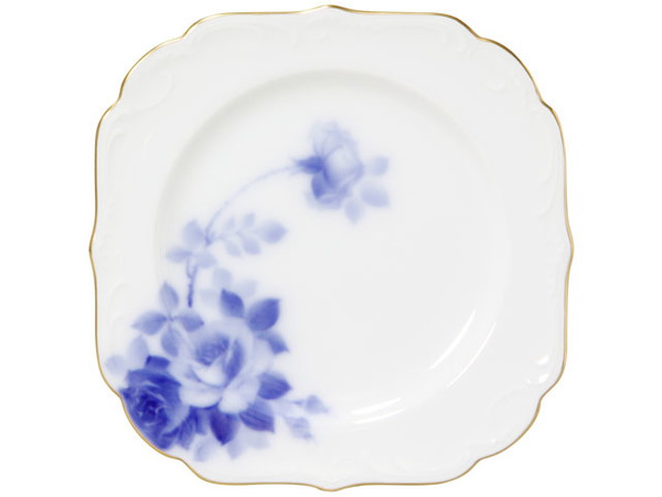 大倉陶園/OKURA ブルーローズ ケーキプレート デザートプレート 5枚組