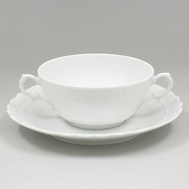 リチャードジノリベッキオホワイト スープカップ 皿 四客セット