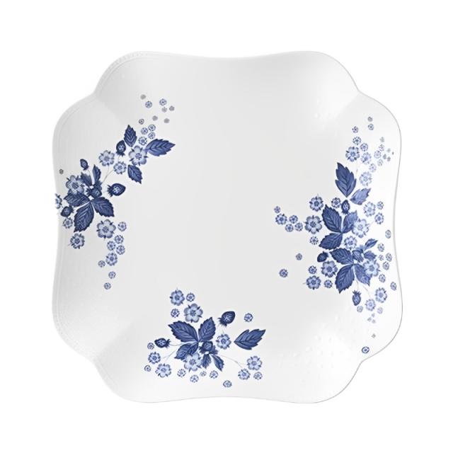ウェッジウッド WEDGWOOD ストロベリーブルームインディゴ スクエアプレート 27cmの通販は