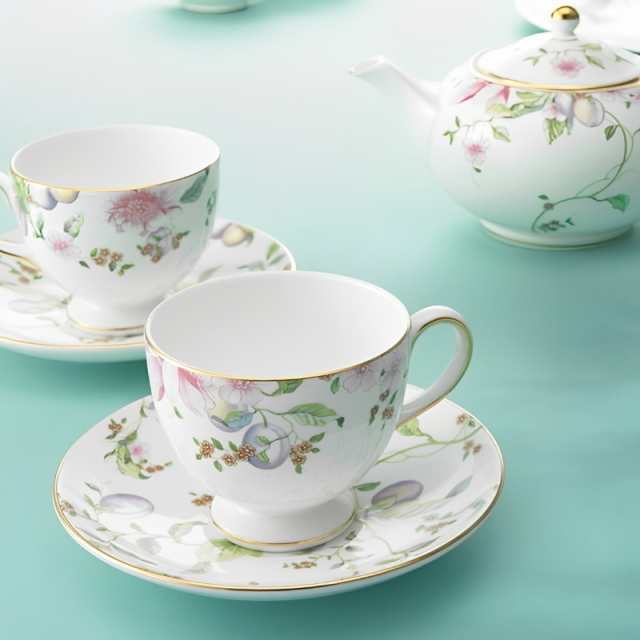 ウェッジウッド WEDGWOOD スウィートプラム ティーカップ＆ソーサー