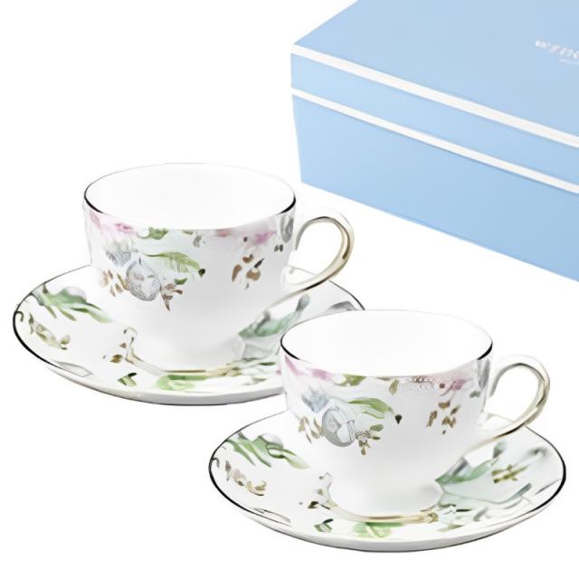 ウェッジウッド WEDGWOOD スウィートプラム ティーカップ&ソーサー リー ペア【20%OFF SALE】の通販は 13,552円