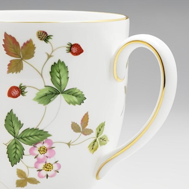 ウェッジウッド WEDGWOOD ワイルド･ストロベリー フッティドマグ リー 300ml ペア【20％OFF SALE】 マグカップ