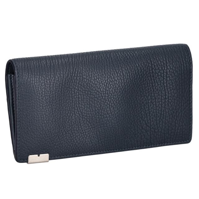 HERMÈS ネイビー 二つ折り財布 HERMES エルメス ベアンスフレ リザード