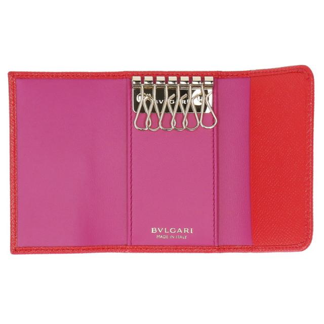 ブルガリ BVLGARI 288156 GRAIN/SEA STAR CORAL キーケース