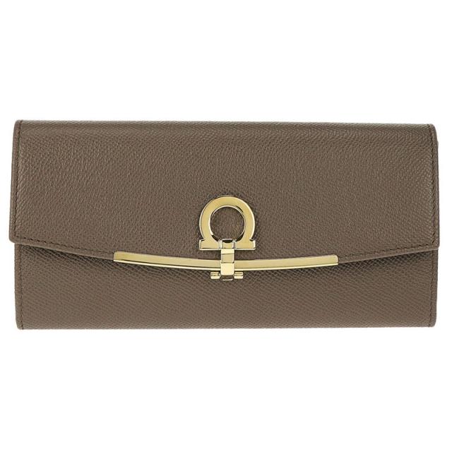 【タイムセール特別価格】フェラガモ FERRAGAMO 22D150 PEBBLE/CARAWAYSEED 長財布【20％OFF SALE】 送料無料