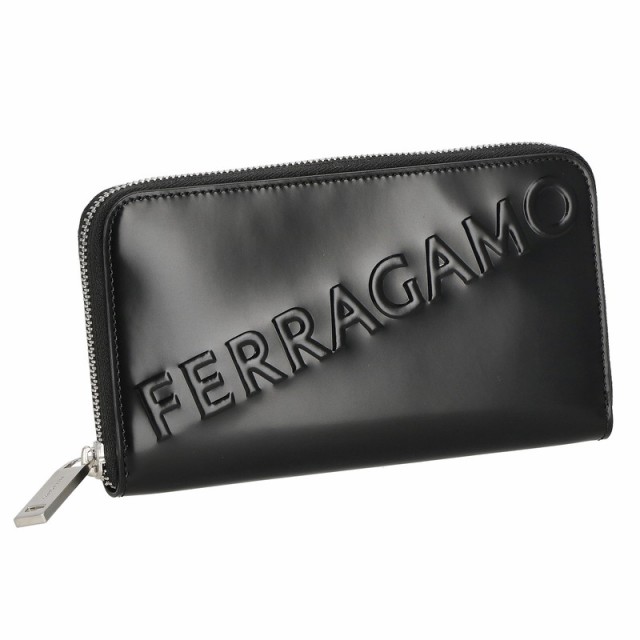 フェラガモ FERRAGAMO 661212 CALF/NERO 長財布（ラウンドファスナー） 送料無料