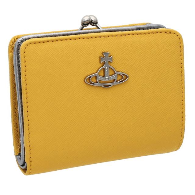 ヴィヴィアン・ウェストウッド VW 51010020-SAFFIANO/YELLOW/E401 二つ折り財布【61％OFF SALE】 送料無料の通販は