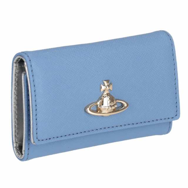 ヴィヴィアン・ウェストウッド VW 51020001-SAFFIANO/LIGHT BLUE/K403 キーケース【54％OFF SALE】 送料無料の通販は 15,300円