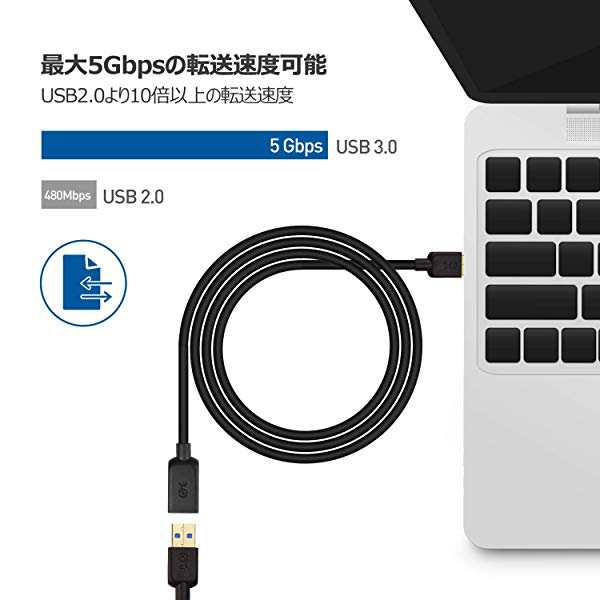 Usb3 0延長ケーブル Usb延長ケーブル Type A オス メス 延長コード 超高速 3m ブラック 送料無料の通販はau Pay マーケット Kaga Lab Au Pay マーケット店