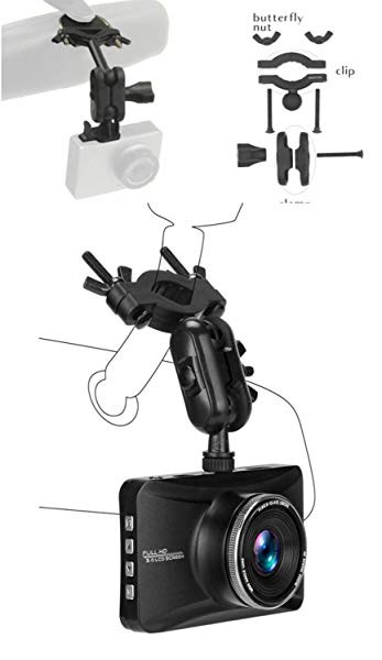 ドライブレコーダー ホルダー スタンド 車の GPS 固定バックミラーブラケットと13種類のコネクタ 取付ブラケット 車/GPS/カーナ  ...の通販はau PAY マーケット - ロールショップ