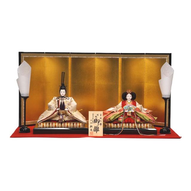 【雛人形】京十番 華壱年文様 親王飾り | 小出松寿作