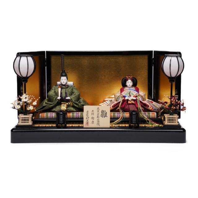 【雛人形】京三五 麹塵 親王飾り | 千匠作
