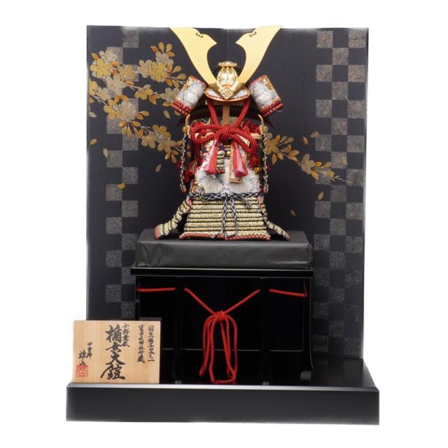 【五月人形】四分之一 源氏八領 楯無鎧 奉納鎧飾り | 雄山作