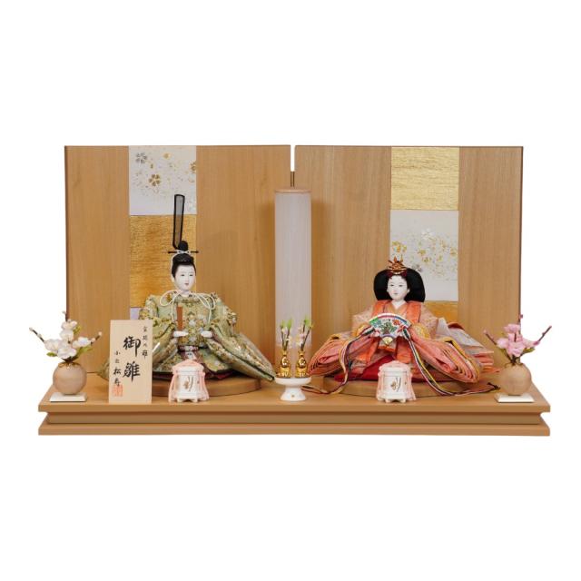 【雛人形】京十一番 平安 蜀江に唐花文様 親王飾り | 小出松寿作