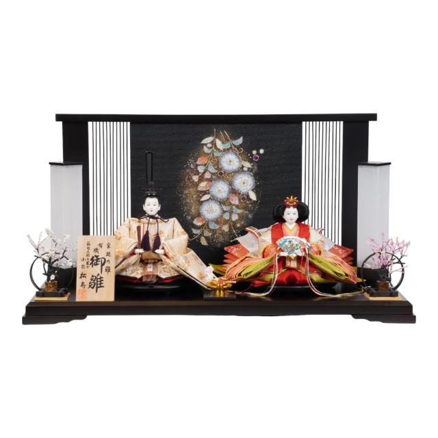 【雛人形】京十番 華壱年文様 親王飾り | 小出松寿作