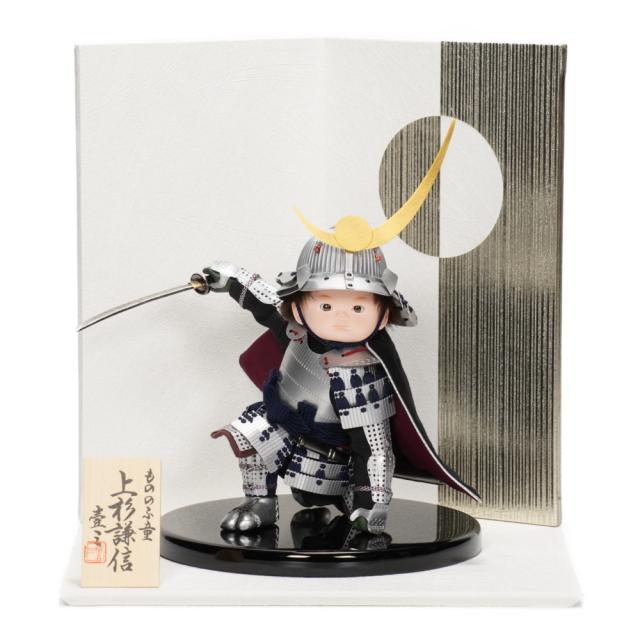 【五月人形】もののふ童 英雄見参 上杉謙信 大将飾り | 壹三作
