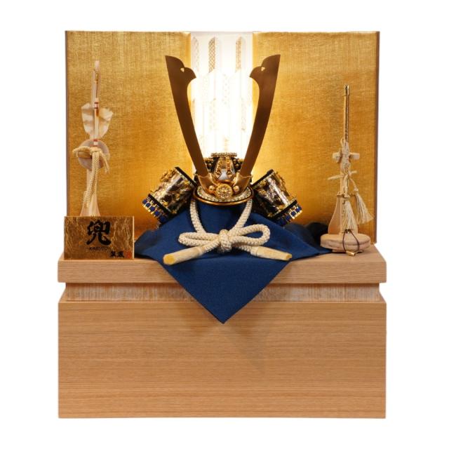【五月人形】8号 摩天楼 青段威 彫金 兜収納飾り | 翠鳳作_1