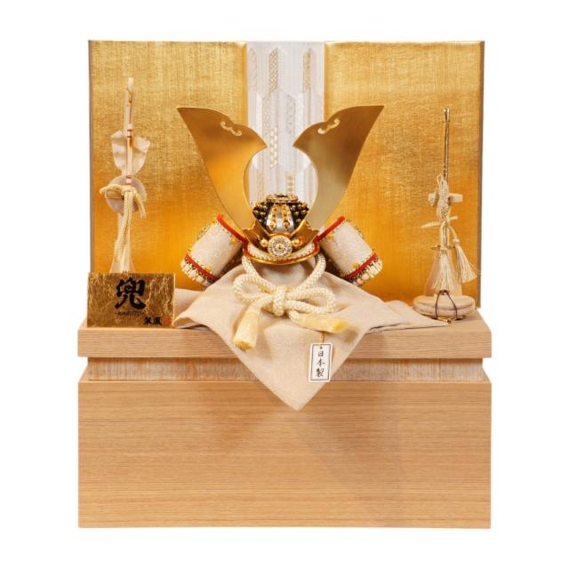 【五月人形】8号 綺羅星 白糸威 兜収納飾り | 翠鳳作