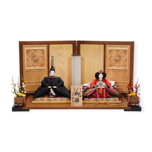 【雛人形】京十番 平安 黒袍 親王飾り | 小出松寿作