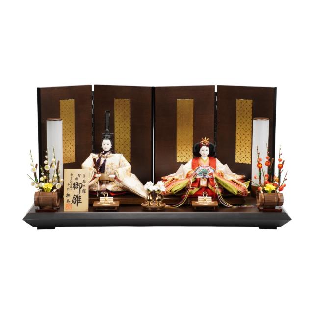 【雛人形】京十番 華壱年文様 親王飾り | 小出松寿作