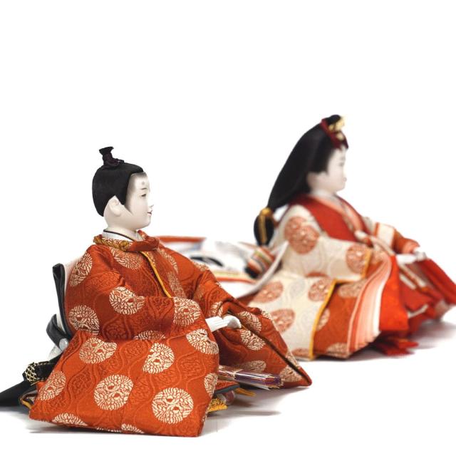 【雛人形】京十一番 平安 雲立涌向鶴文様 親王揃い収納飾り | 小出松寿作_4