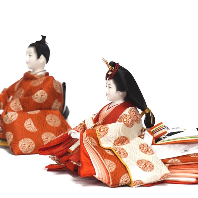 【雛人形】京十一番 平安 雲立涌向鶴文様 親王揃い収納飾り | 小出松寿作_5